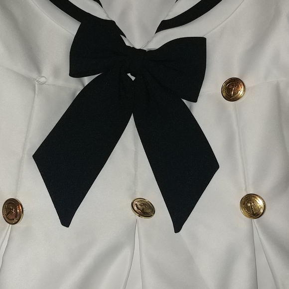 Girls Sailor Dress With Matching Hat 4 - Picture 2 of 3